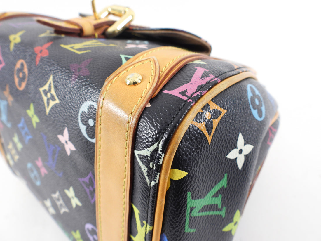 Priscilla cloth handbag Louis Vuitton Multicolour in Cloth - 25856201