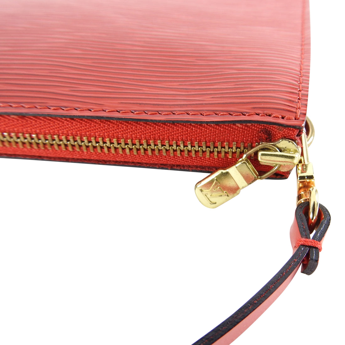 Louis Vuitton Red Epi Leather Small Pochette Bag