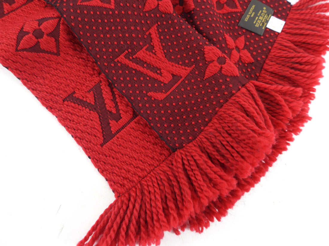 Louis Vuitton Red Lv Scarf Louis Vuitton Red Monogram Classic