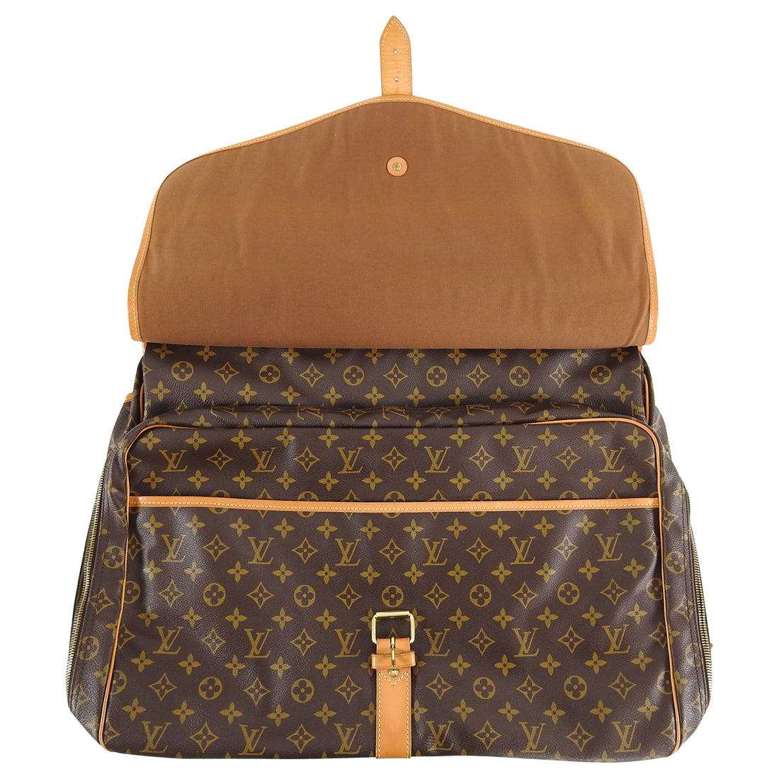 Louis Vuitton Monogram Sac Chasse Hunting with Strap Brown Leather  ref.291863 - Joli Closet