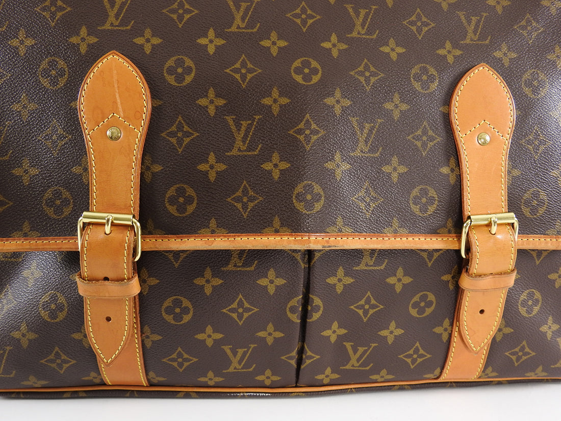 Louis Vuitton 872327 Monogram Sac Chasse Hunting with Strap Brown