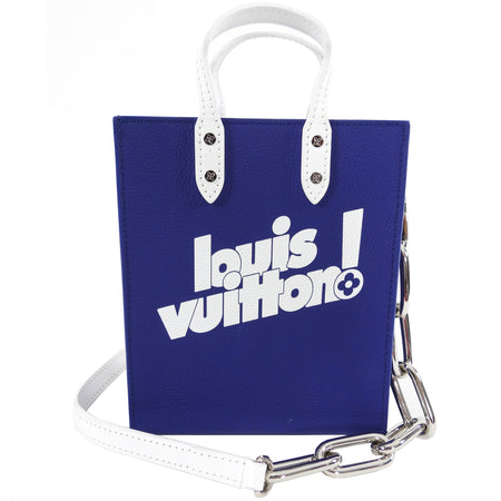 Louis Vuitton AW 2021 Virgil Abloh Blue Sac Plat XS Crossbody Bag