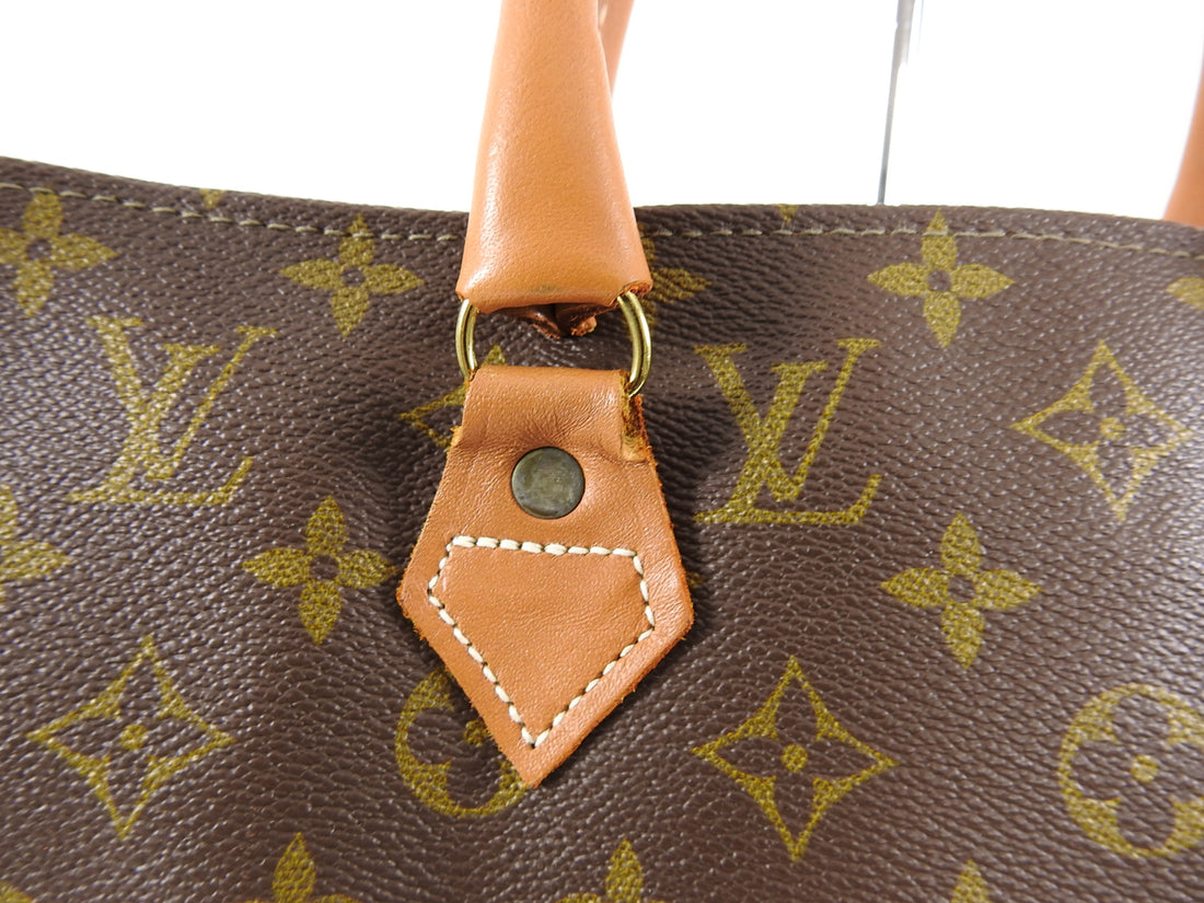 Louis Vuitton Sac Plat Handbag Tote Bag Monogram Brown Vintage Women's –  Timeless Vintage Company