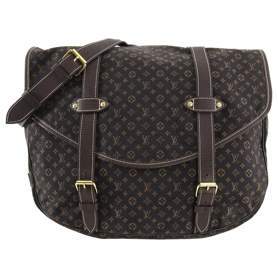Louis Vuitton Mini Lin Saumur 40 Large Satchel Bag – I MISS YOU