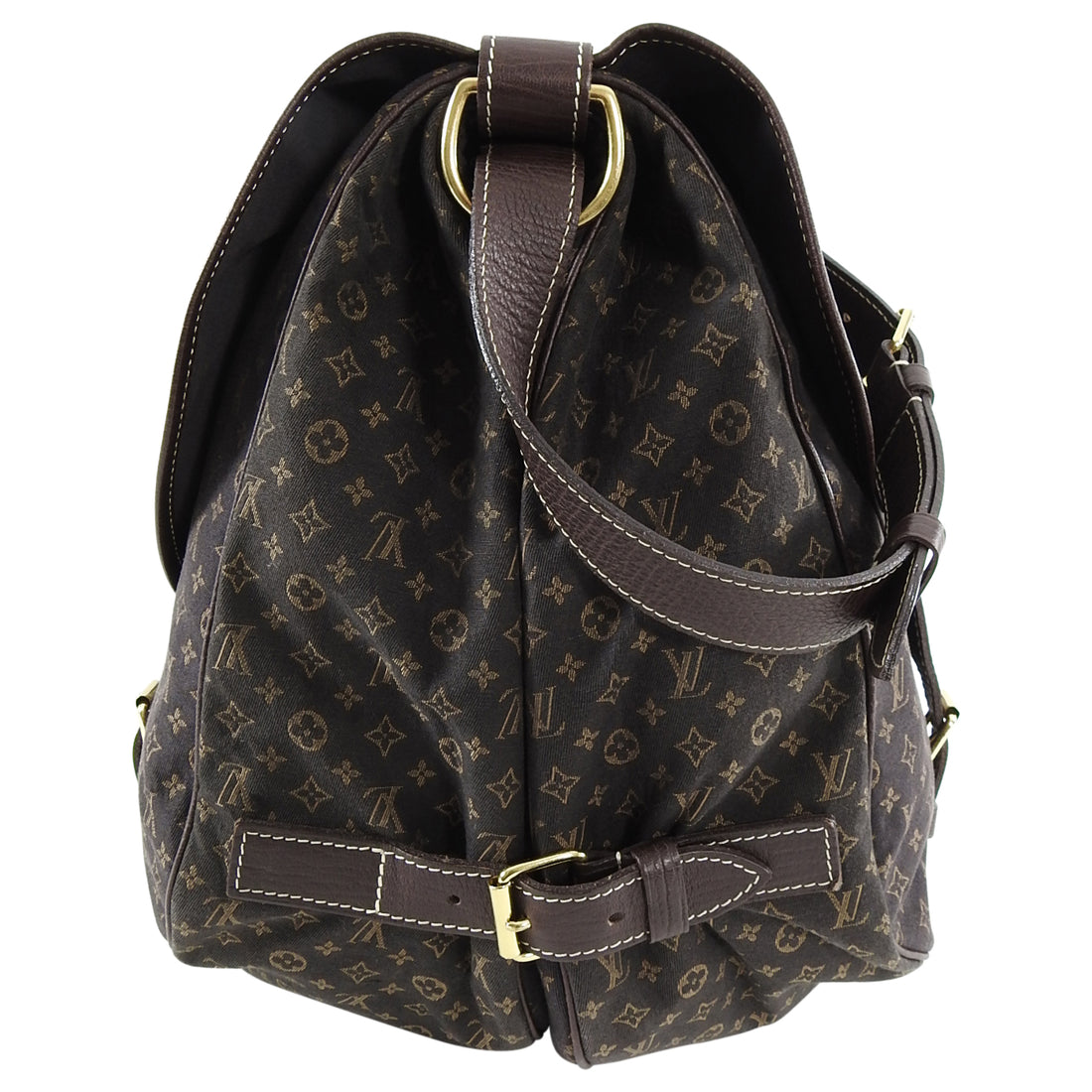 Louis Vuitton, Bags, Auth Louis Vuitton Monogram Mini Lin Saumur 3 M95227  Womens Shoulder Bag Ebene