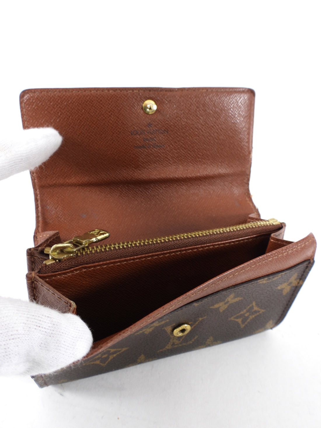 024 Pre-Owned Authentic Louis Vuitton Monogram Cloth Purse Wallet Datecode:  CT1010