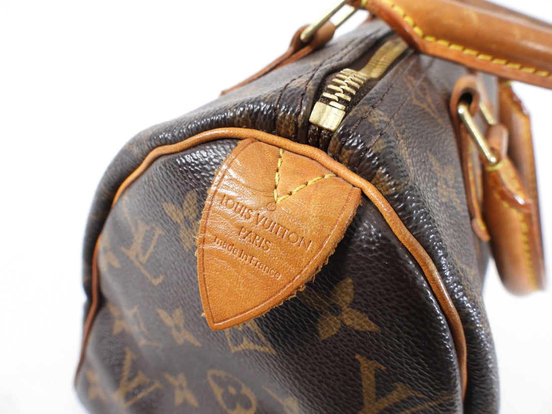 Pre-owned Louis Vuitton Speedy Doctor 25 Leather Crossbody Bag In