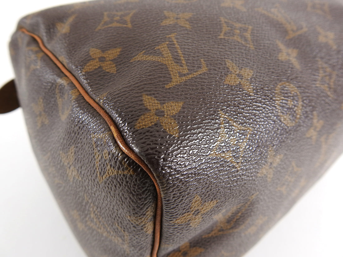 AUTH Louis Vuitton Satchel Nag Speedy 30 Brown 840248 Used LV Handbag  Vintage