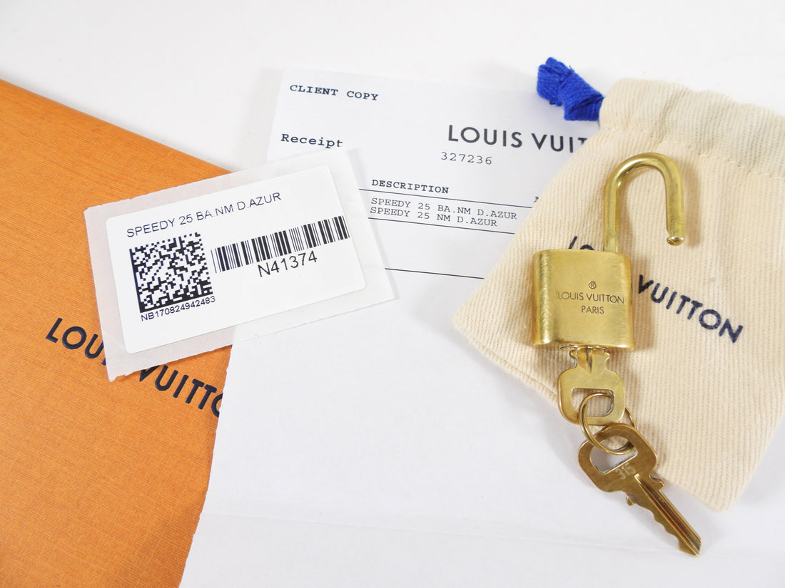 Auth Louis Vuitton Speedy 30 Damier Ebene N41531 No Keys And Lock Receipt  LD366