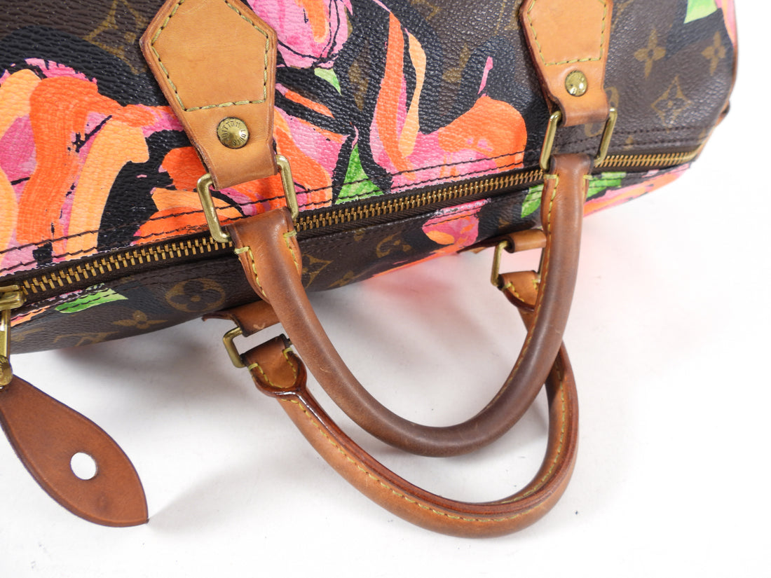 Louis Vuitton Speedy Stephen Sprouse Roses 30 Rare Rose Shoulder Bag For  Sale at 1stDibs