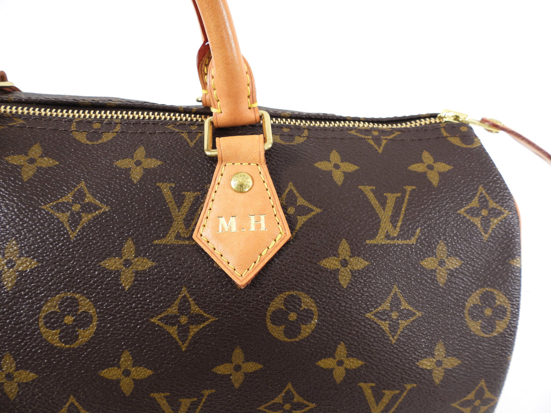 Louis Vuitton Monogram Speedy 35 Boston Duffle Bag MH