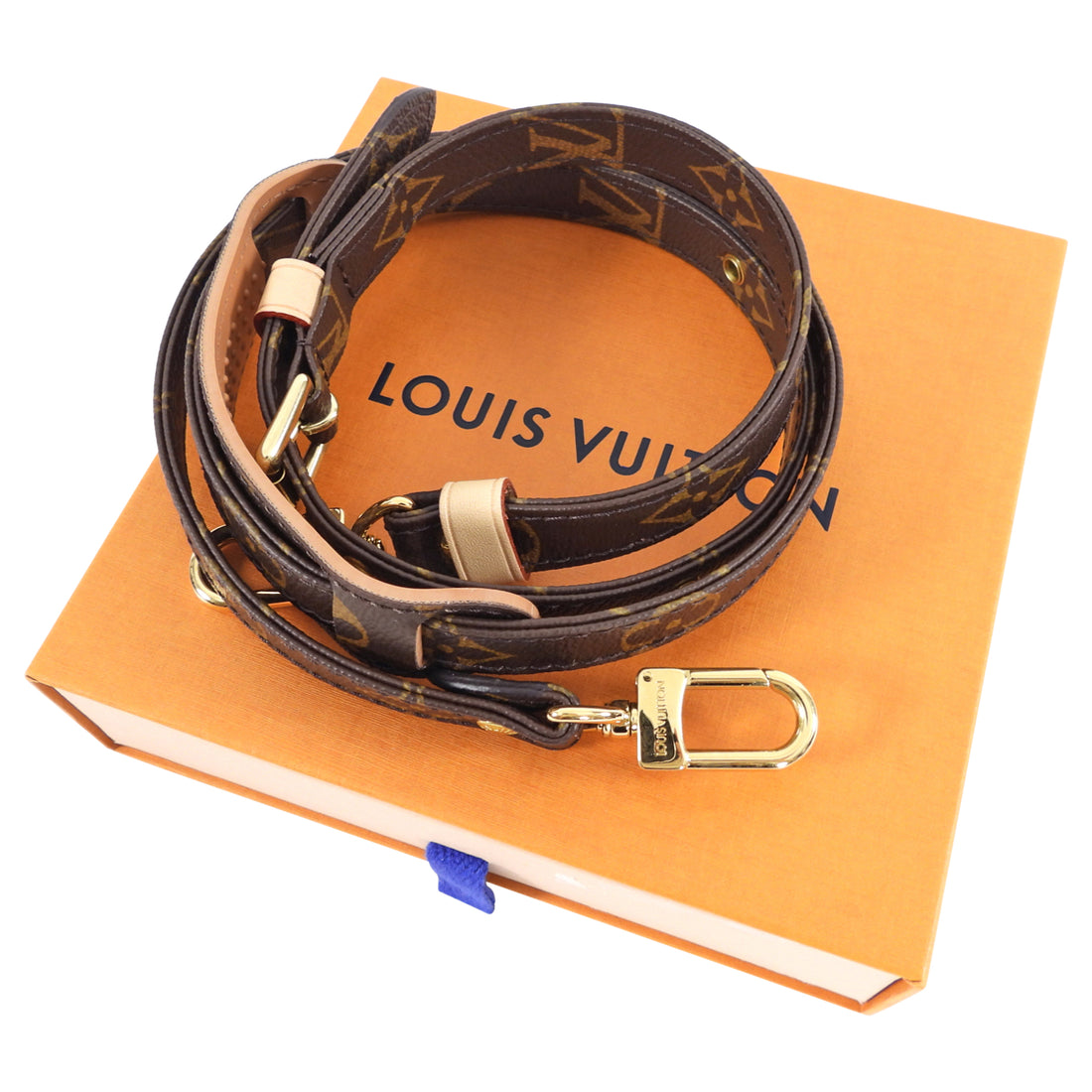 LOUIS VUITTON LV ADJUSTABLE SHOULDER STRAP 16MM MONOGRAM, Luxury