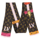 Louis Vuitton Summer Trunks Brown and Pink Bandeau Scarf