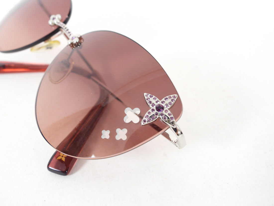 Louis Vuitton Rose Gradient Desmayo Frameless Sunglasses 