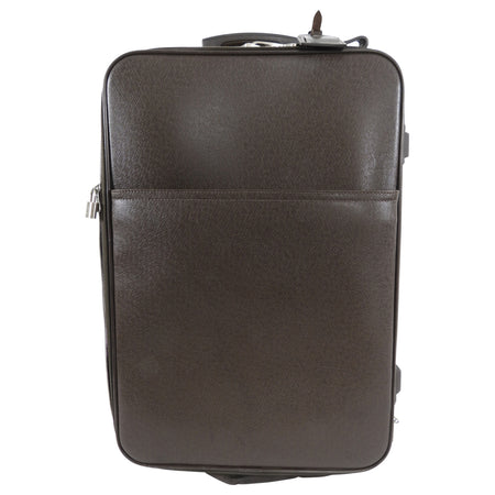 Louis Vuitton Brown Taiga Leather Pegasse 55 Travel Rolling Luggage