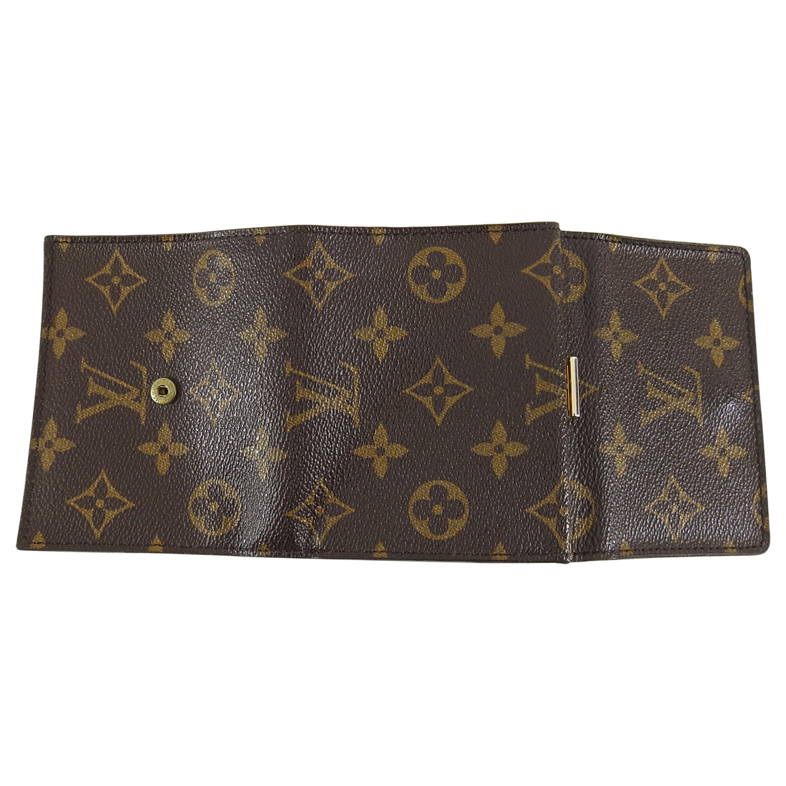 Louis Vuitton Vintage Trifold Monogram Wallet with Coin Pouch