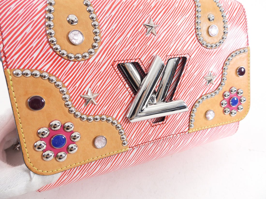 Louis Vuitton Red Epi Stud Limited Edition Twist MM Bag – I MISS YOU VINTAGE