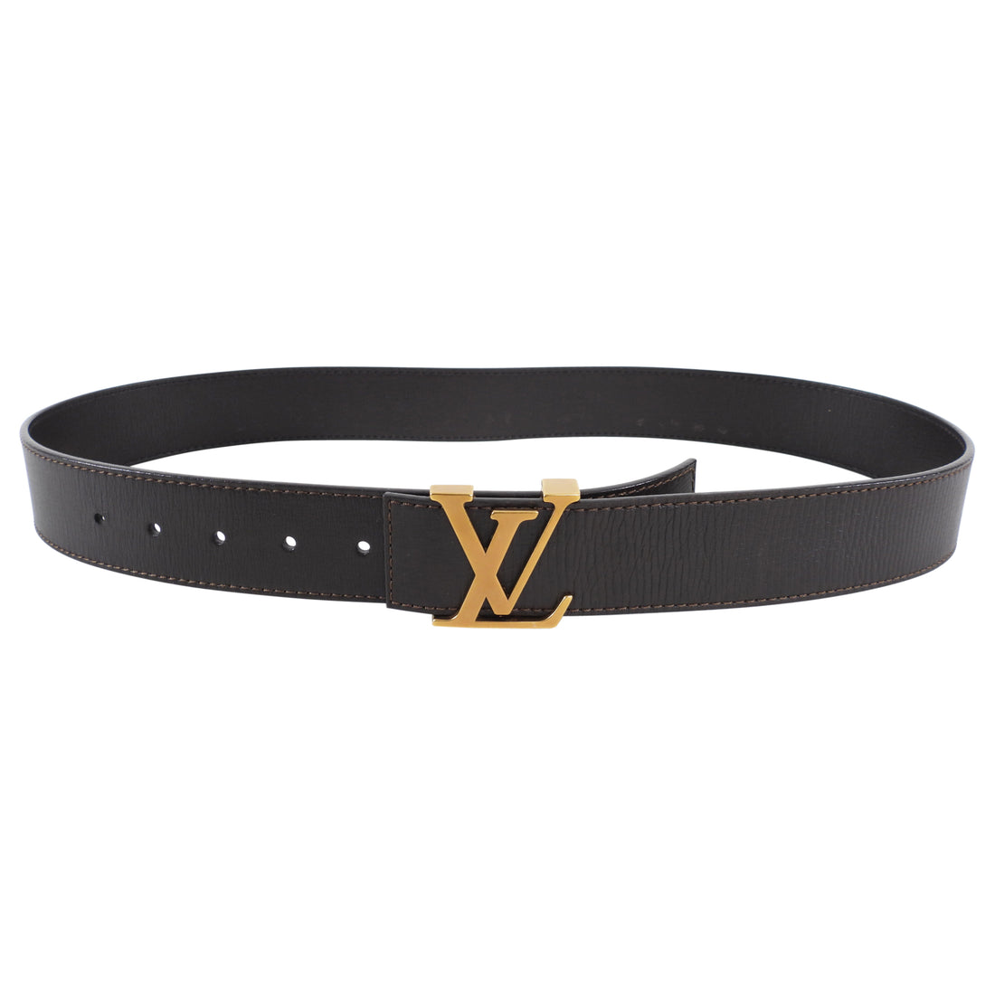 Initiales leather belt Louis Vuitton Black size 90 cm in Leather - 33506605