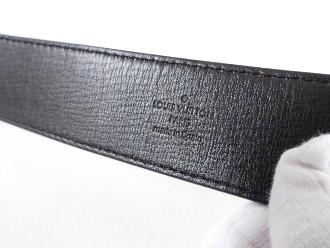 Louis Vuitton 30mm Neige Monogram Empreinte Leather Gracieuse Belt Size  90/36 - Yoogi's Closet