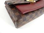 Louis Vuitton Vavin Chain PM Damier Ebene Burgundy Shoulder Bag