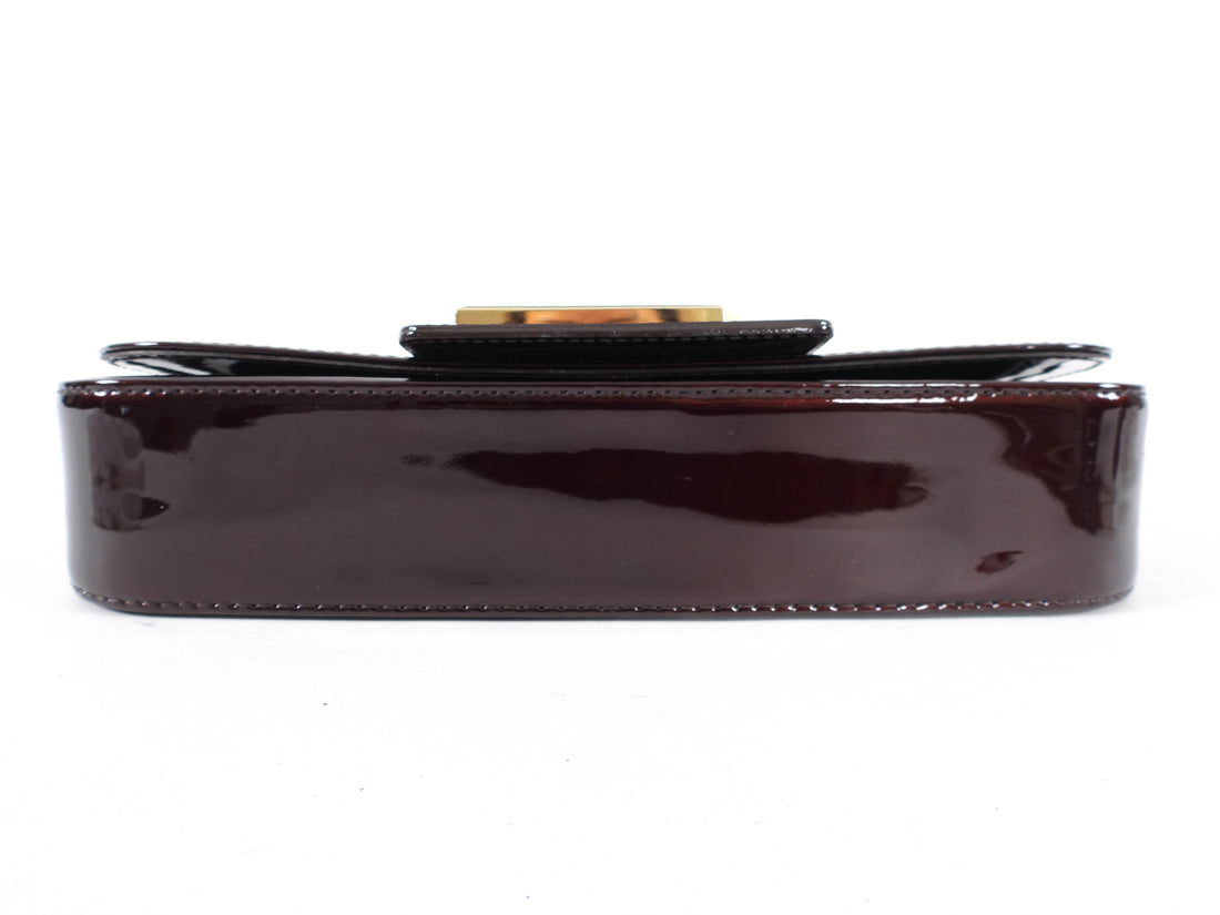 LOUIS VUITTON Amarante Vernis Glossy Patent Calf Leather SoBe Clutch –  Wilder's Consignment House