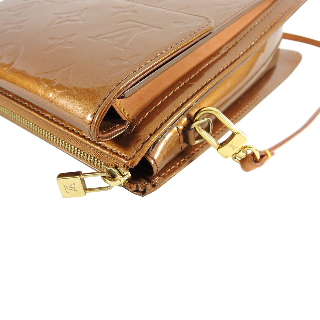 Louis Vuitton, Bags, Louis Vuitton Bronze Monogram Vernis Copper Reade Pm  Bag