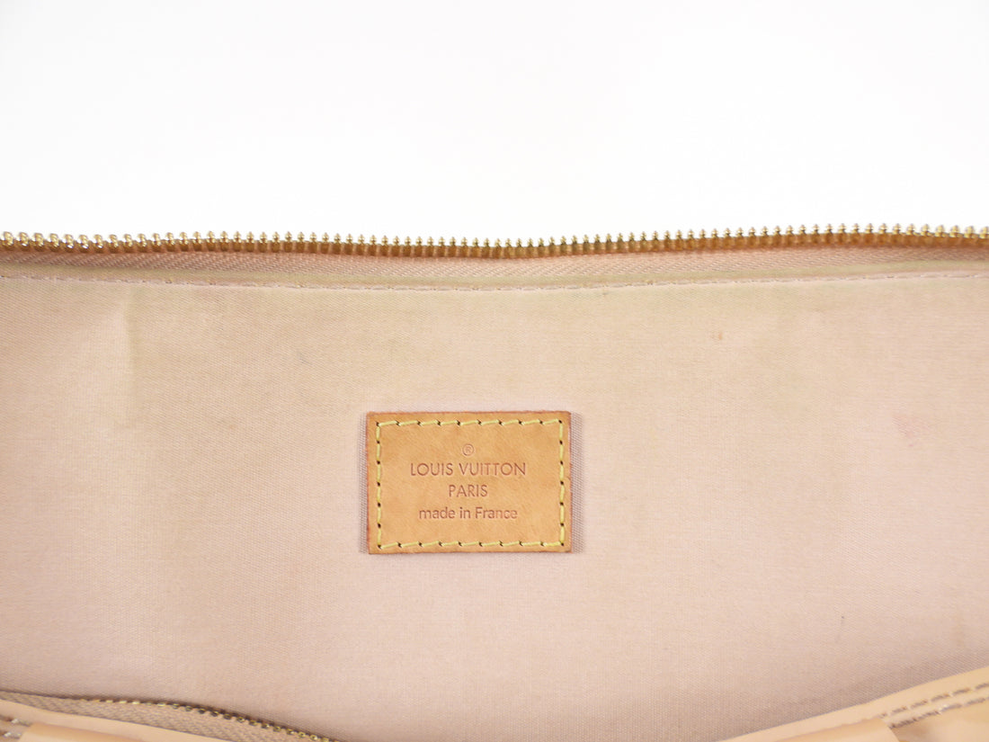 Louis Vuitton Alma GM Rose Florentin Nude Vernis Bag