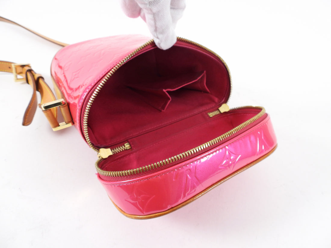 Louis Vuitton Vernis Leather Venice Crossbody Bag Pink Pony-style