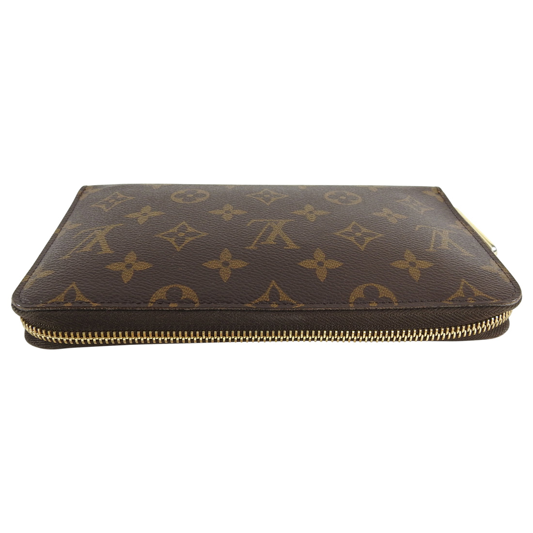 Limied Edition ! Louis Vuitton Monogram Canvas M60035 Green / White Groom  Zippy Organizer Wallet - The Attic Place