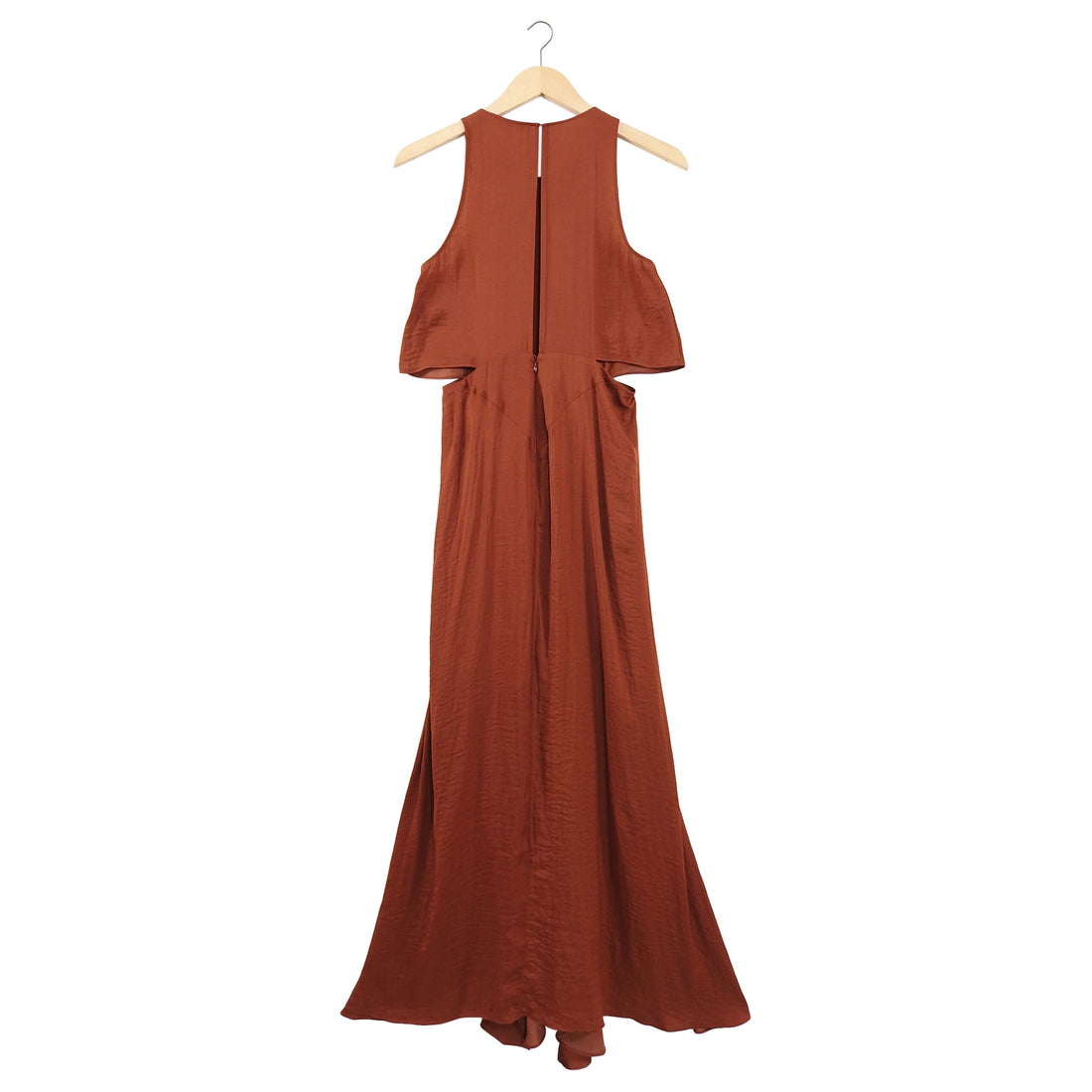Maje Rust Cut out Sides Ranita Gown - S