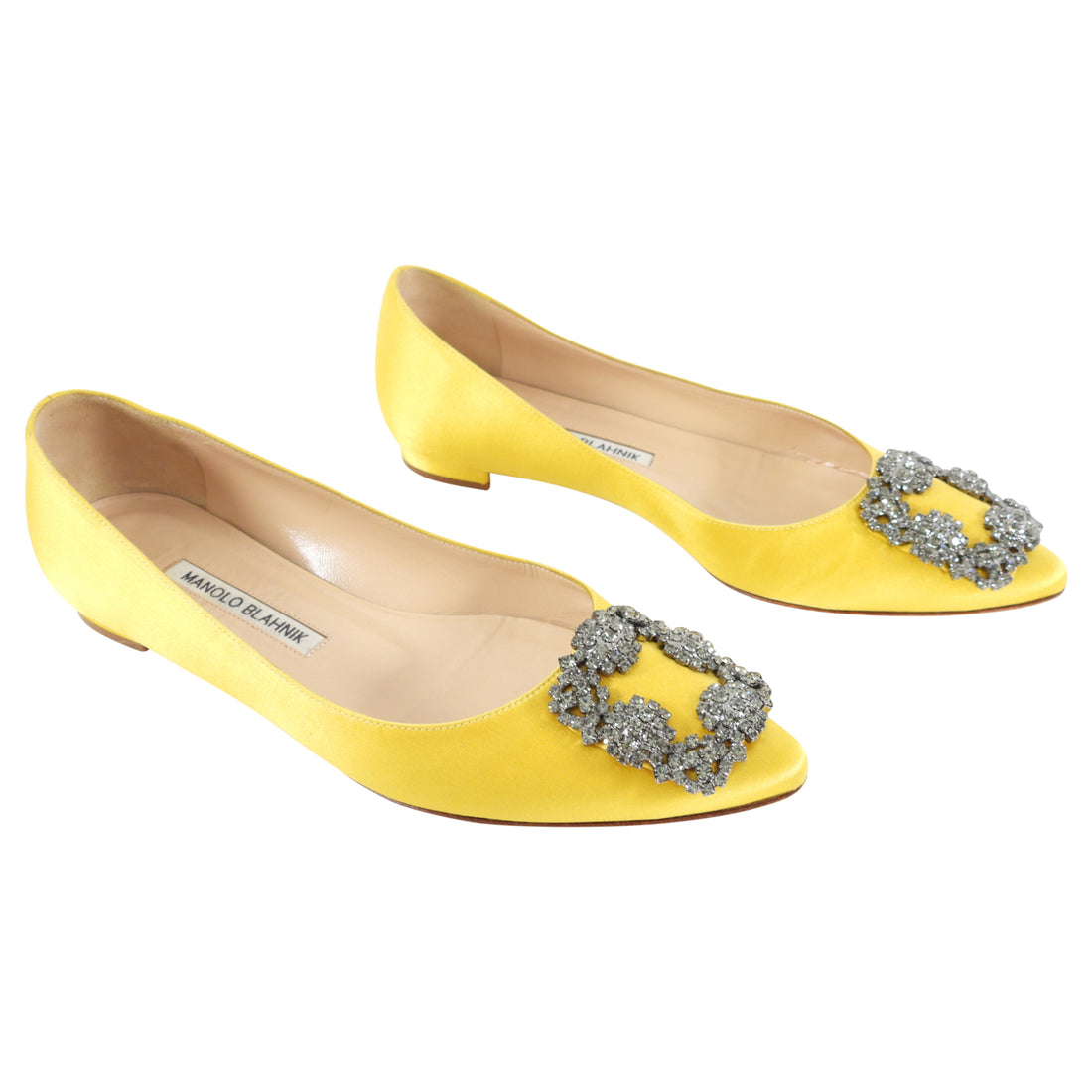 Yellow manolo hot sale blahnik shoes