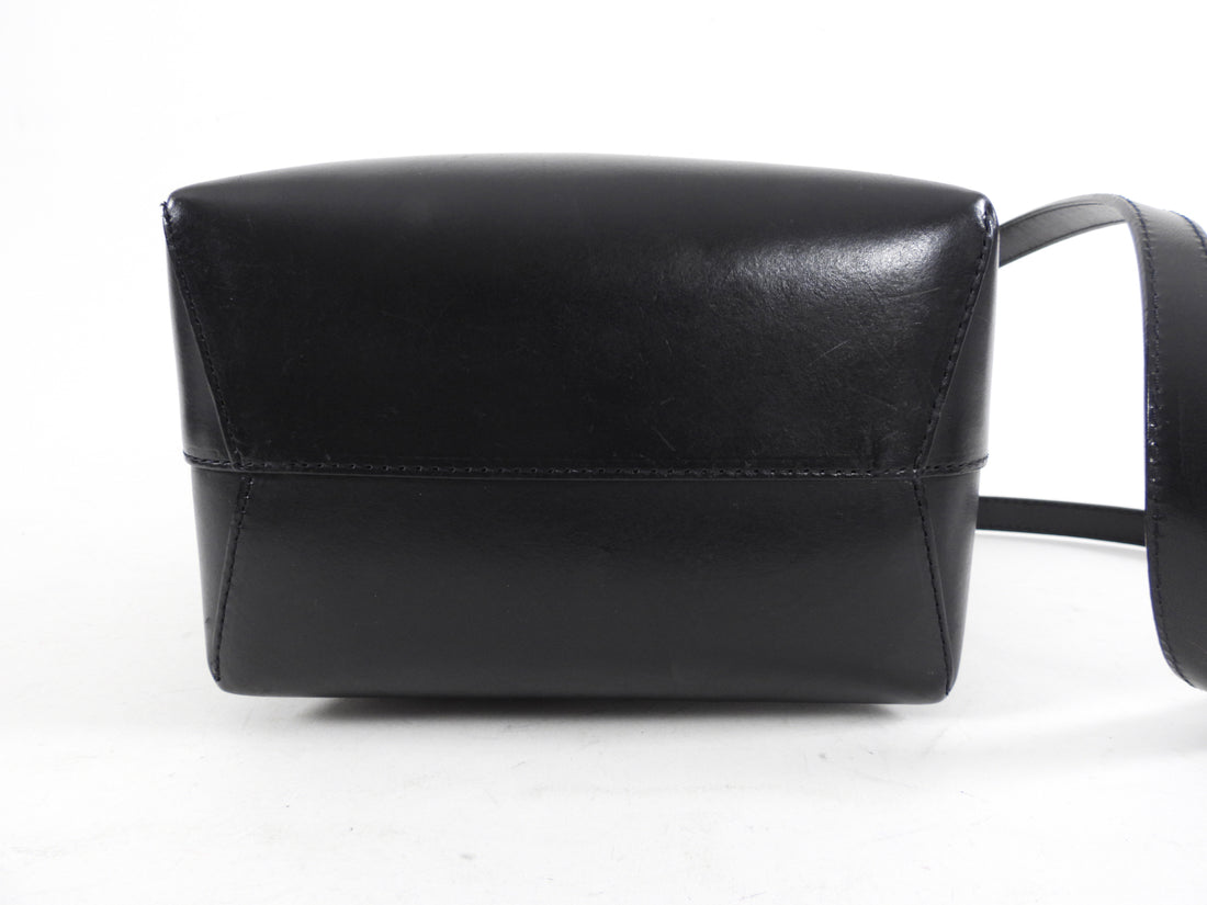 Mansur Gavriel Black Mini Drawstring Bucket Bag