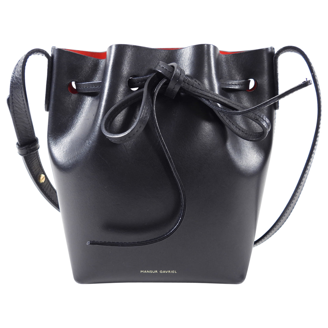 Mansur Gavriel Mini Mini Black Bucket Bag