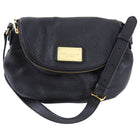 Marc Jacobs Black Grained Leather Crossbody Bag