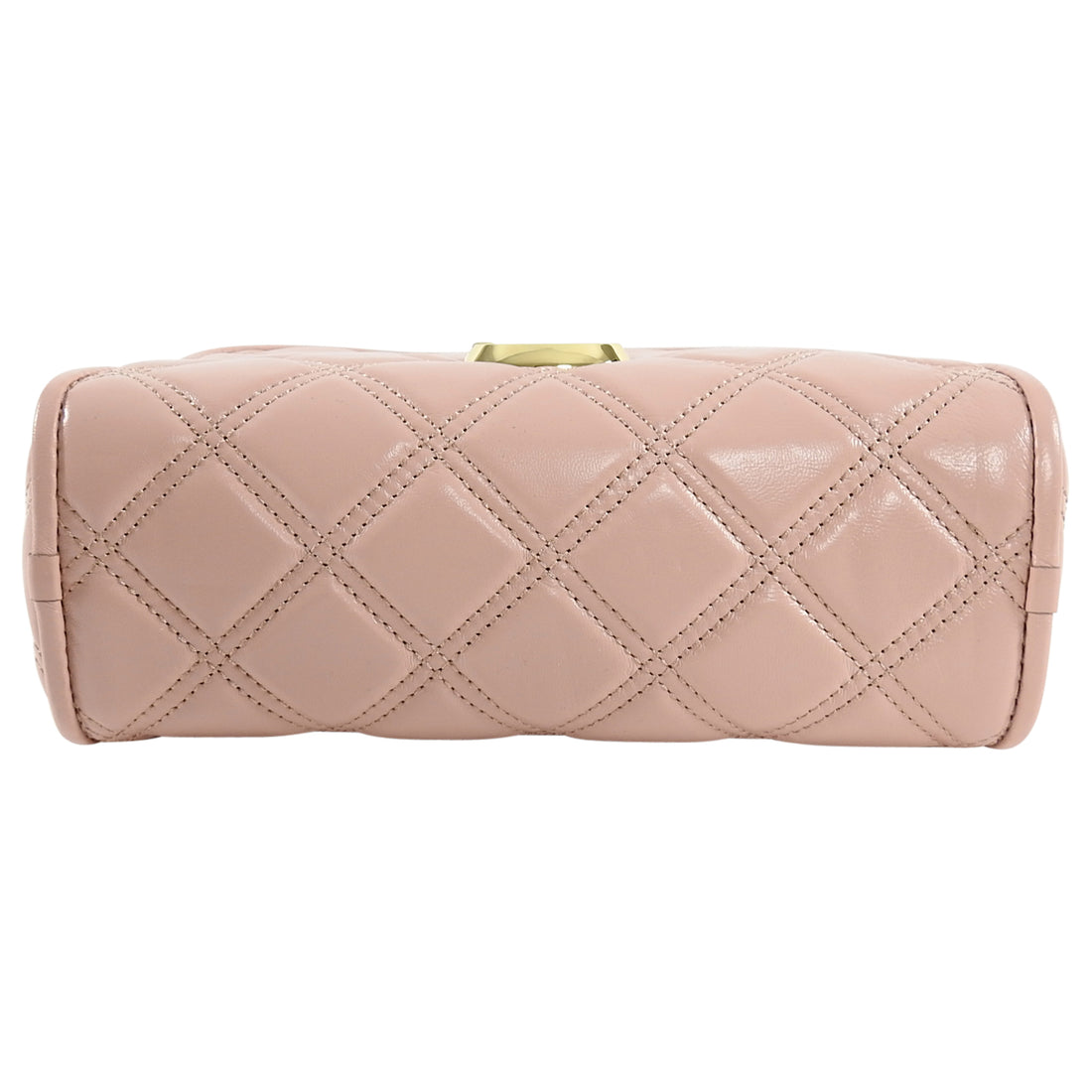 MARC JACOBS: The Softshot 21 bag in quilted leather - Nude