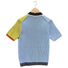 Maison Margiela Yellow Blue White Colour Block Knit Top - M