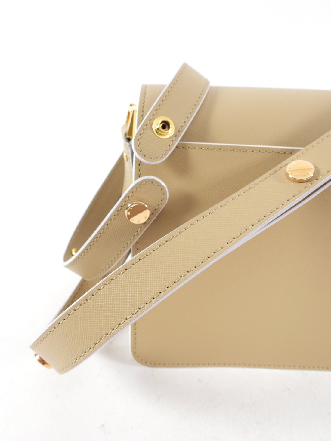 Marni Beige Medium Trunk Shoulder Bag