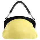 Marni Yellow Leather Frame Bag