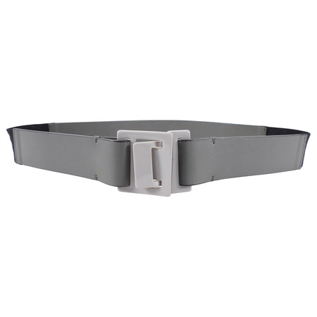 Marni Light Grey Leather and Elastic Belt - 80 / 30”