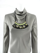 Marni Strass Necklace with Black and Grey Crystals
