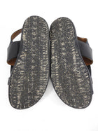 Marni Fringe Studded Black Leather Flat Sandals - 38 / 8