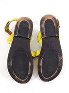 Marni Yellow Calf Hair Flat Sandals - 37