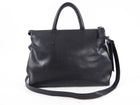 Marsell Black Leather Two-Way Bag