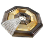 Hedy Martinelli 18k White Gold Diamond Smoky Topaz Art Deco Fur Pin 