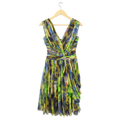 Matthew Williamson Multi Silk Chiffon Cocktail Dress - XS Matthew Williamson Multi Silk Chiffon Cocktail Dress - XS