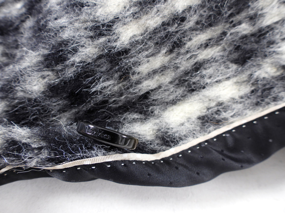 Max Mara Weekend Black and White Mohair blend Coat - M / 8