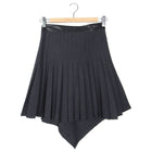 Alexander McQueen McQ Grey Pleat Leather Trim Mini Skirt - IT38 / 2