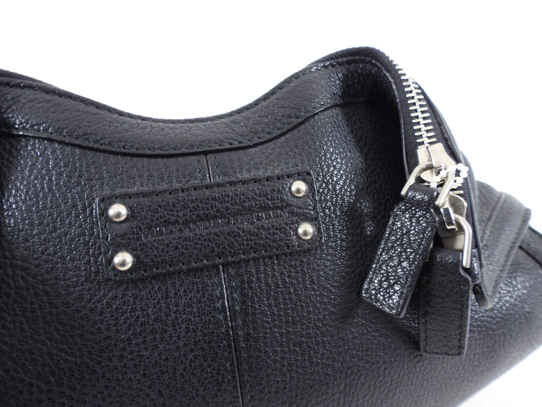 Alexander McQueen Small Black Leather De Manta Clutch Bag