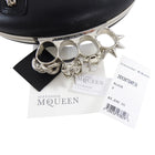 Alexander McQueen Black Knuckle Duster Zipper Clutch Bag