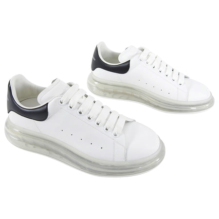 Alexander McQueen Larry Black and White Gel Sole Sneakers - EU 42 / US 9